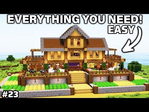 Villager House Build in Minecraft Survival 🏡