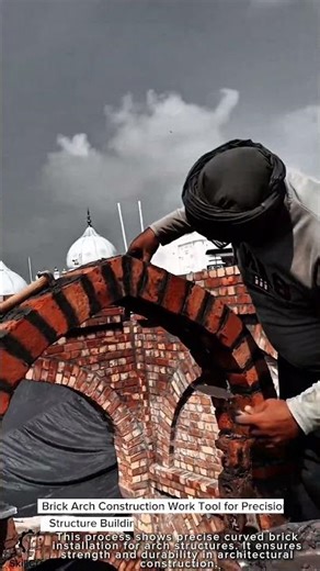 Brick Arch Construction Work Tool for Precision Structure Building #worktool