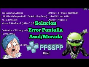 Como Solucionar El Error Pantalla Azul Y Pantalla Morada Para PPSSPP Para Android Y PC