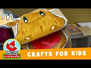 Marty Moose Puppet Craft for Kids | Maple Leaf Learning Playhouse