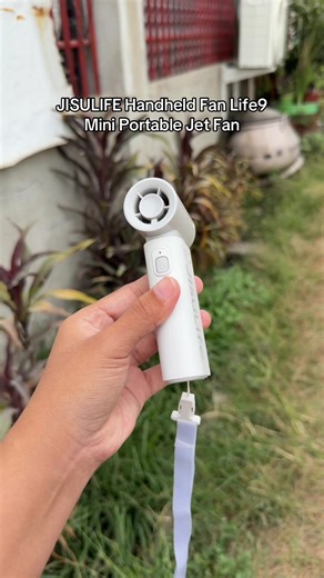 JISULIFE Handheld Fan Life9 Mini Portable Jet Fan Rechargeable USB Fans With 5 Gears Strong Wind Suitable For Summer Outdoor Camping #jisulife #jisulifeminifan #jisulifehandheld #portablefan #handheldfan