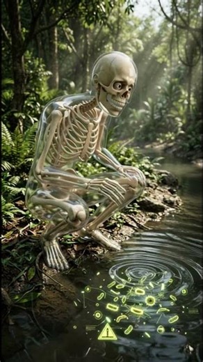 could survive amazon forest #viral #ytshorts #skeleton