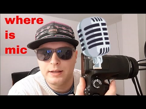 How to connect EXTERNAL microphone on canon eos 4000d