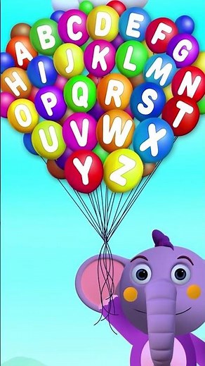 Música ABC 🎈 Alfabeto Com Balões #shorts #musicainfantil #kentoelefante #poesiainfantil