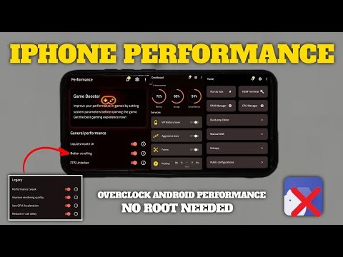 IPHONE PERFORMANCE ! OverclockAndroid No Root To Overcome Lag WhenPlaying Games !