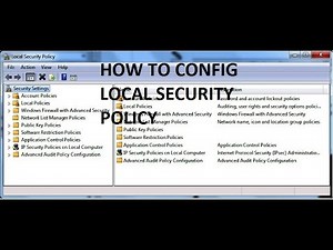 LOCAL SECURITY POLICY ?? CONFIG ?? PASSWORD POLICY ?? LEARN NOW ...!! CONFIG NOW .??