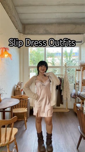 Slip Dress Outfits🧸 #slipdress #ootd #outfit