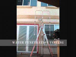 Window, Door, and Wall Water Leak Testing and Leak Detection