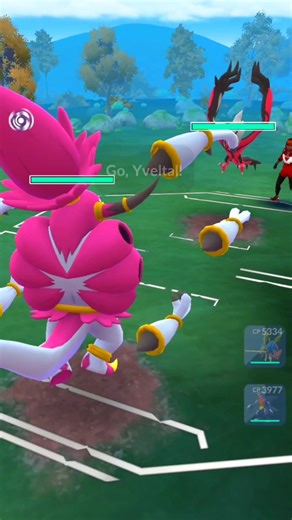 😎! Hoopa VS Yveltal Battle in Pokémon Go | Yveltal vs Hoopa pokémon go #yveltal #hoopa