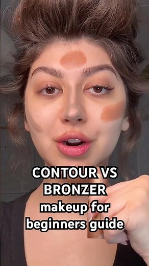 know the difference between CONTOUR and BRONZER ‼️ #makeup #makeuptips MAKEUP FOR BEGINNERS