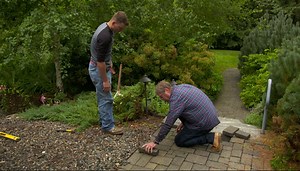 Sometimes you may need to pull up a section of a walkway for a repair. Roger Cook shows us how it’s done. | This Old House