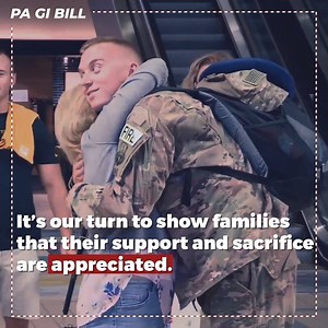 5.4K views · 162 reactions | I signed into law a first-in-the-nation benefit that pays for higher education for family members of the Pennsylvania National Guard. Spouses and children of service members who re-enlist get up to 10 semesters/5 years of free schooling. Find a list of frequently asked questions: on.pa.gov/GI-Bill. | Office of the Governor of Pennsylvania | Facebook
