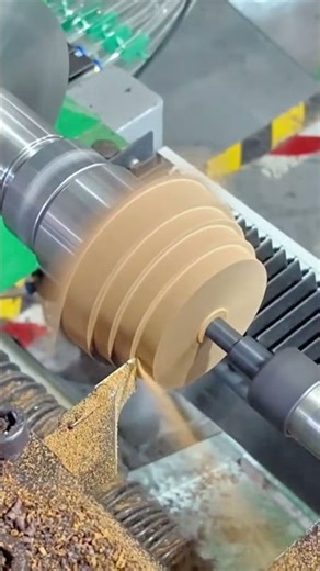 Shaping Cylindrical Wooden Parts Precisely Using A High Speed Automatic CNC Lathe Machine