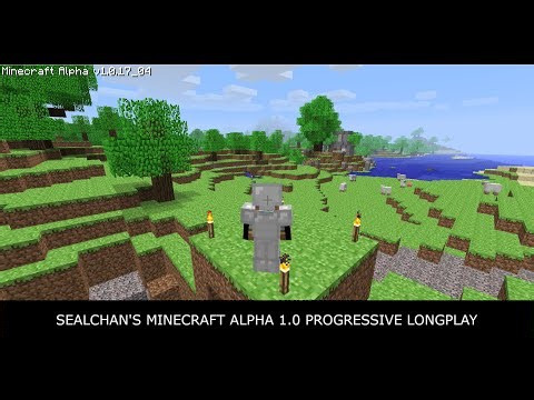 Minecraft Alpha v1.0 Longplay - E225 (R17) - Building a Mineshaft to the Deep Mine in Alsea Part 1