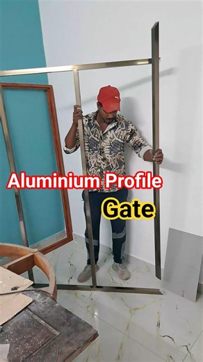 aluminium profile gate making process #youtubeshorts #aluminium #short