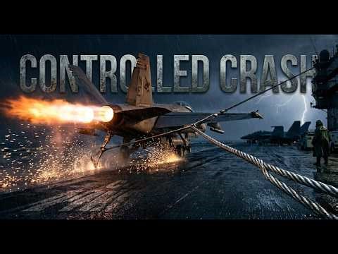 CONTROLLED CRASH: The Brutal Physics of US Navy F/A-18 & F-35C Carrier Landings
