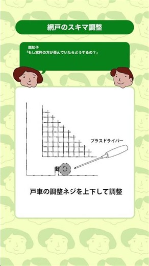 網戸のスキマ調整 #マイホーム #窓 #プチ知識