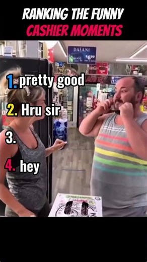 Ranking The Funny Cashier Moments #shorts