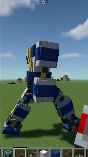 Minecraft Cool Mod Create Aeronautics Walking Robot Mech #minecraft #shorts #mods