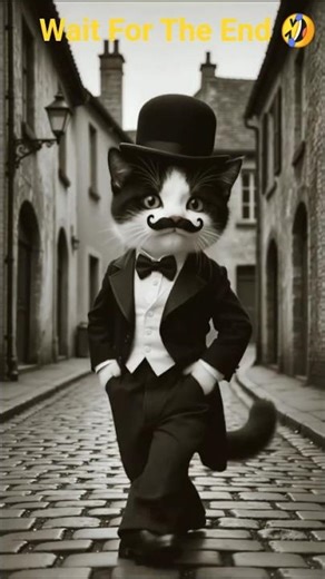 Cat I'm Vintage Costume #shorts #cat #catvideos #vintagestyle #youtubeshorts