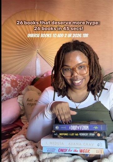 &by underhyped books I mean by the booktok table at Barnes and noble 🌚& the booktok algorithm tbh 🌚🌚🌚 anyways, we move! 26 must read diverse books for ur 2025 TBR ✨✨what have you read already?👀👀 pls feel free to add more below! Shout to @alyssa📚🍉 for the idea!🫶🏾 Books mentioned: Blood trials Legendborn Immortal Dark Our Vicious Oaths A drop of Venom Son of the morning Birth of a Dynasty Celestial Bodies jasad Heir Reel Seven Days in June Sweet Heat - Honey and Spice Indigo Forget Me no