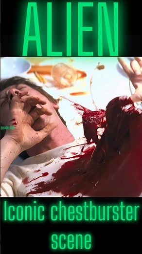 Iconic chestburster scene | Alien (1979) #horror #horrormovie #horrormovies #horrorfilm #scifimovies