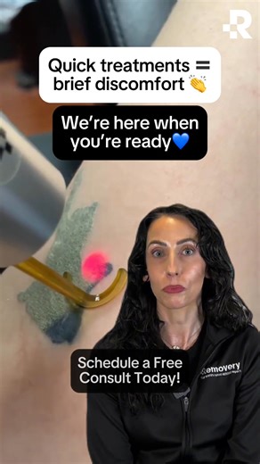 Curious about tattoo removal—but unsure what to expect? Here’s how it works, what it feels like, and why most clients say it’s more manageable than they imagined. Quick treatments. Real results. No guesswork. 👏 We're here when you're ready💙 #removery #tattooremoval #lasertattooremoval | Removery