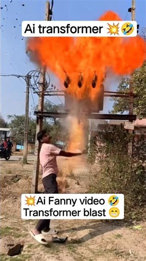 transformer blast kar Diya Ai ne😁😅 #ai #video #comedy