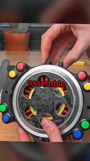 3D printed Force Feedback DD sim racing steering wheel, FFBeast #car #simracing #3dprinting