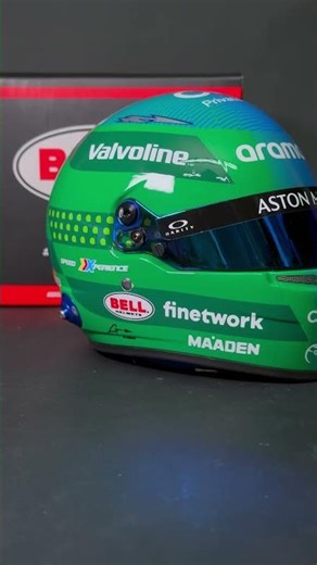 F. Alonso 2024 Las Vegas GP, Aston Martin helmet | Tibormodel.com #f1helmet #collection #alonso