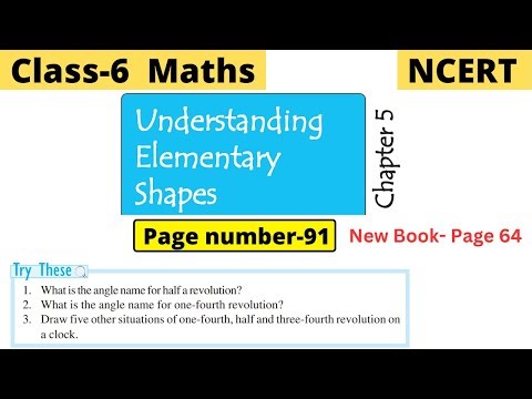 Class 6 Maths Chapter 5 Understanding Elementary Shapes | Try these page number 91 solution #class6