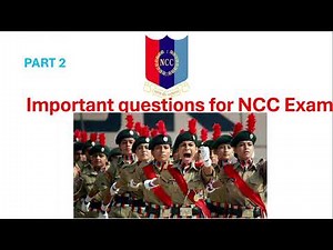 Part 2| NCC Exam Previous Year Questions (NCC Exam PYQ)