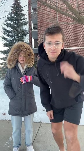 The people at the stop sign got a show 🤣😭 200k likes and Abby said she’ll join. #mattandabby #ThrowbackThursday | Matt & Abby