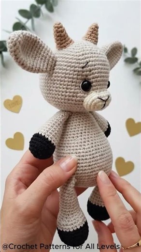 🐐 Crochet Baby Goat Amigurumi — FREE Pattern + 3 Gifts!