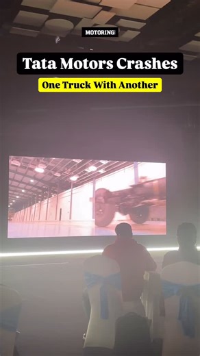 Tata Motors keeps up its internal crash tests momentum! Instead of simulating the crashes, it crashed two trucks together, to simulate real-life accidents! #tatamotors #crashtest #truck #trending #reels | Motoring World