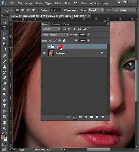 Shortcut to Group Layers in Photoshop #photoshoptutoria #photoshop