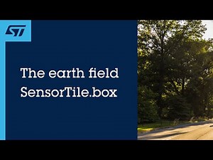 The earth field detected with the SensorTile.box