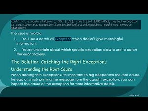 How to Properly Catch Exceptions in Grails: A Guide to Handling Duplicate Book Entries
