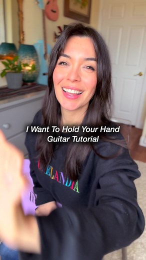 77K views · 1.9K reactions | I Want To Hold Your Hand The Beatles GUITAR Tutorial | Bernadette Teaches Music | Facebook