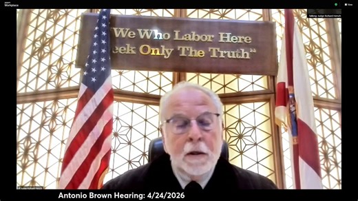 ANTONIO BROWN HEARING 4/24/2026:Judge Hersch: "I don't know why somebody would do a level three house arrest on this. Level three house arrest is like putting a paper weight on a leg. It's useless until the person commits their next crime and then you have a location for them. Other than that, level three is a very is not often done. Not in my courtroom."Well then😅Some background context:Judge Mindy Glazer handled the bond hearing for Antonio Brown. At that hearing, the defense presented eviden
