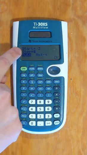 tabellen maken op de ti-30x