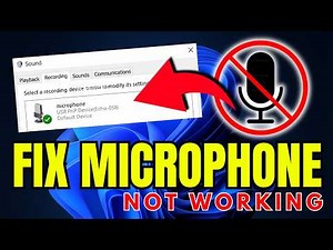 Fix Microphone Not Working Windows 11 | Mic Not Working on PC or Laptop