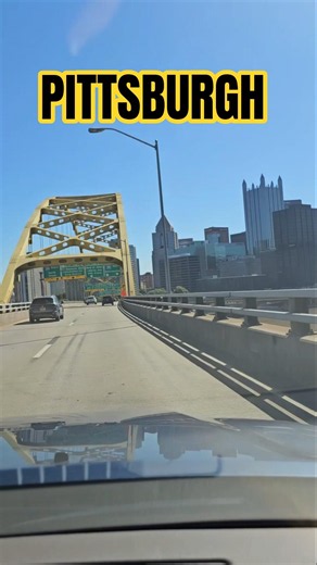 🚗 Pittsburgh's Amazing Reveal! Ft Pitt Tunnel to Skyline View 🌆 #Shorts