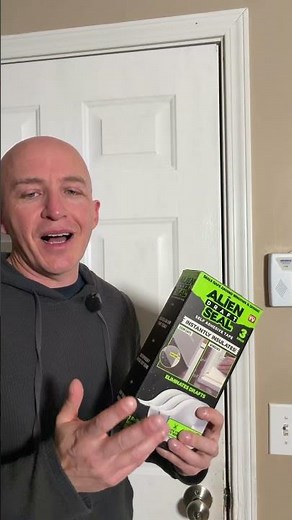 Alien draft seal tape is great for reducing cold air drafts and energy bills #alienseal #draftseal