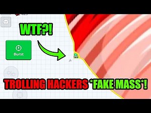 *FAKE MASS* TROLLING MACRO HACKERS!! Agar.io Mobile - TROLL REVENGE - VIDEO SKIN HACK - Agar.io!