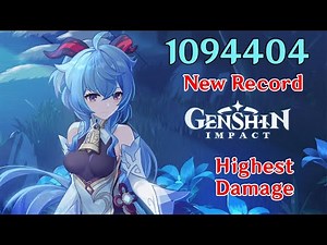 Ganyu Hit 1 Million Damage !!! New Record
