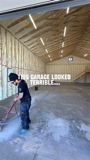 This Garage Looked TERRIBLE... Then This Happened 🔥 #shorts #viral #epoxyflooring