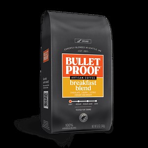 Bulletproof Breakfast Blend Light Roast Ground Coffee, 12 Ounces, Clean Coffee Tested for Toxins - Walmart.com