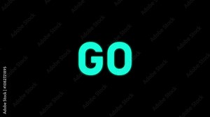 go gold animated countdown 321 go gold alpha looping animation for countdown, Animated video counting