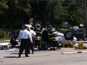 UPDATED: Jaws of Life Needed in Two Car Accident on Post Road